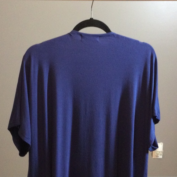 M By Johnny royal blue short sleeve open face wrap - Picture 6 of 12